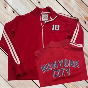 AEROPOSTALE Red NEW YORK CITY Full Zip Sweatshirt
